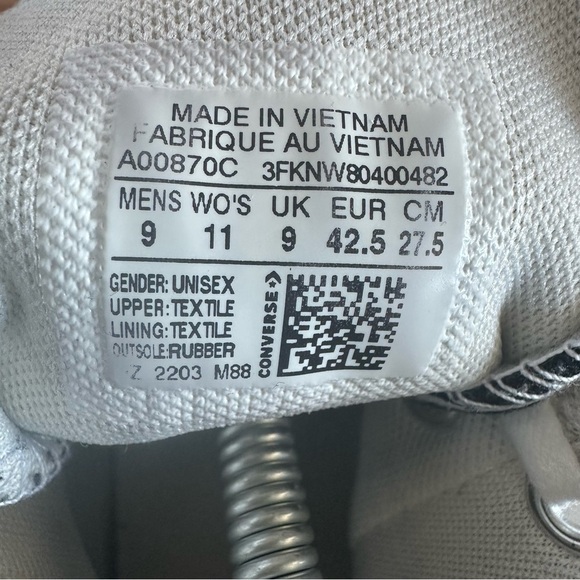 Converse chuck taylor all stars lugged 2.0 A00870C womens 11 men’s 9 sneakers - Picture 5 of 6